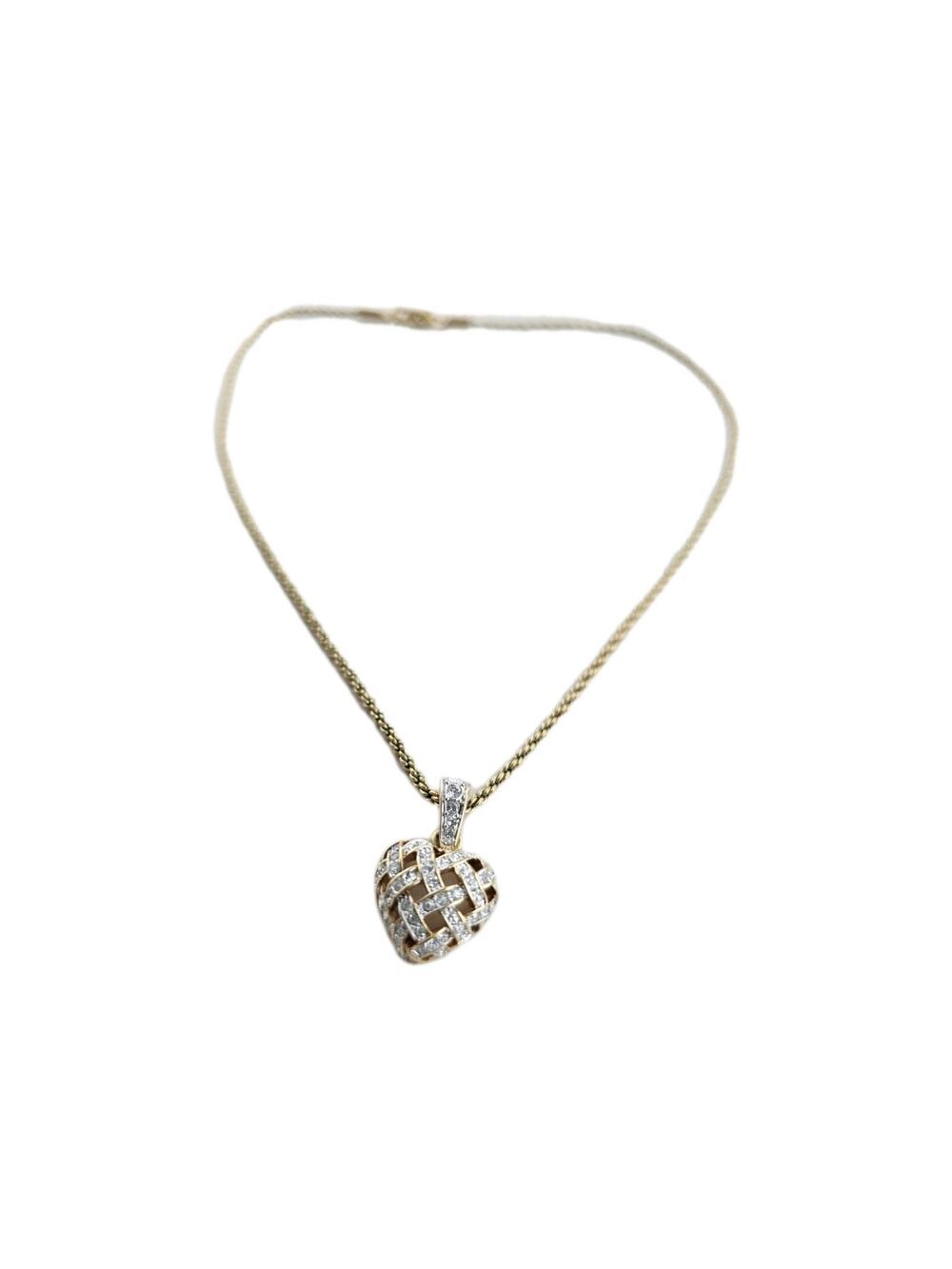 Swarovski necklace for women VTG Gold Plated clear‎ Crystals New